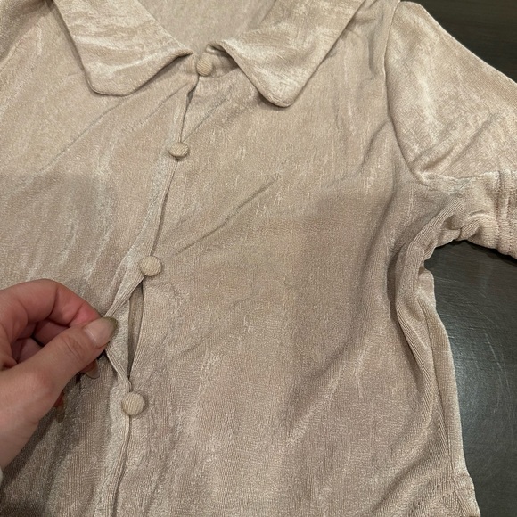 Pellucid - Button Front Polo Top | small - Picture 5 of 7